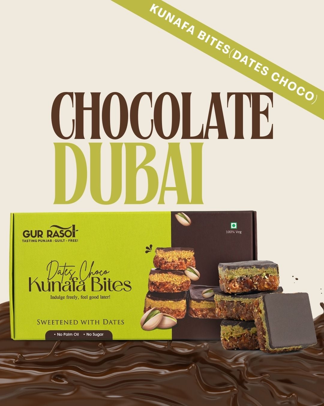 Kunafa Bites (Dates Choco) Pack of 8